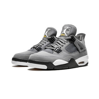 AIR JORDAN 4 AJ4黑镭射 3M反光生胶 酷灰男款 43