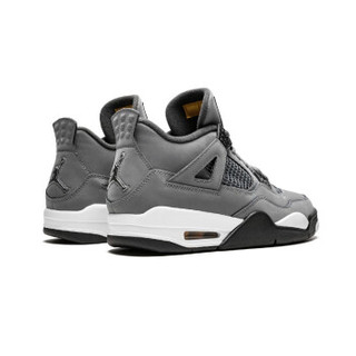 AIR JORDAN 4 AJ4黑镭射 3M反光生胶 酷灰男款 43