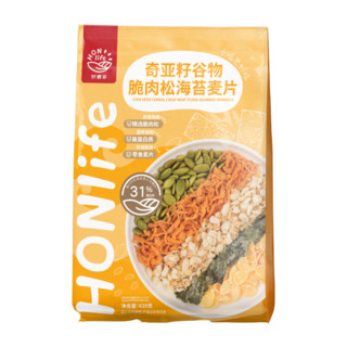 HONlife 奇亚籽肉松海苔麦片420g