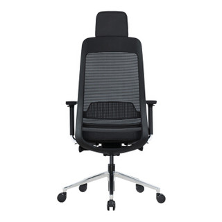 中伟（ZHONGWEI）家用人体工学电脑椅办公椅经理主管网椅升降可躺老板转椅-黑色