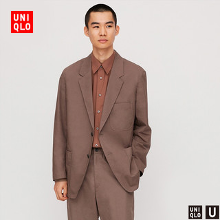 UNIQLO 优衣库 男装 棉麻混纺休闲茄克 427652