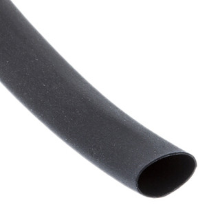 RS Pro欧时 热缩套管 黑色 聚烯烃, 2:1 套管直径 4.8mm 套管长度 20m