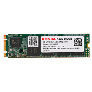KONKA 康佳 K520 M.2 固态硬盘 500GB（SATA3.0）