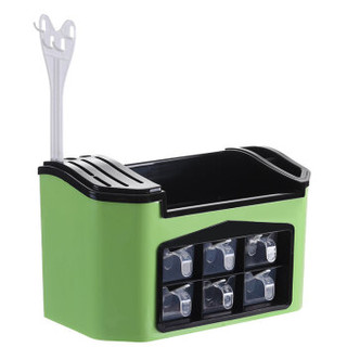 米上 多功能厨房置物架 家用调料组合刀架塑料收纳盒 MS037