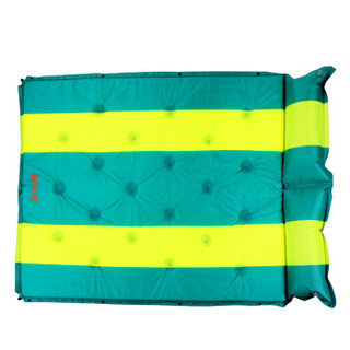 喜马拉雅 自动充气垫双人可拼接防潮垫气垫床加宽加厚充气垫帐篷防潮垫 充气床 双人绿黄条