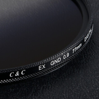 C&C中灰渐变镜 EX GND77MM 超薄圆形中灰密度滤镜可调节平衡光线无暗角渐变灰镜