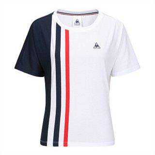 Le coq sportif/乐卡克 女圆领短袖T恤 CB-0159191 红白蓝-TRC L