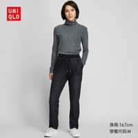 UNIQLO 优衣库 419689 女士仿羊羔绒牛仔针织长裤