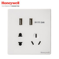 Honeywell 霍尼韦尔 境尚系列 白色五孔带双USB插座