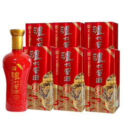 LUZHOULAOJIAO 泸州老窖 52度 窖酒品藏 白酒整箱 婚宴喜酒 高度酒水500ml*6瓶 礼盒装