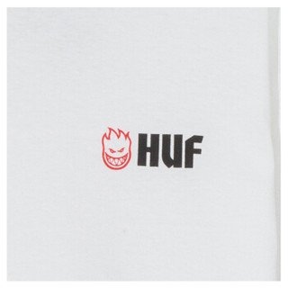 HUF 男士白色长袖T恤 TS00654-WHITE-M