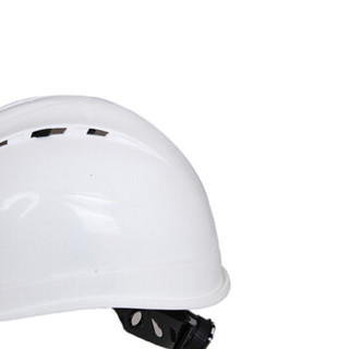 代尔塔 /DELTAPLUS 安全帽 工地安全帽工程建筑施工安全帽 PP材质有透气孔送下颚带  白色 1个 102009