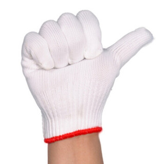 JC（劲创）JCAE00355 耐磨棉纱手套 白色