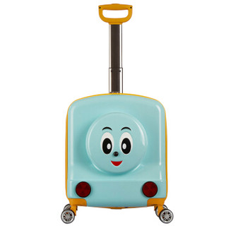 奥凯盛（Aksen）万向轮拉杆箱16英寸旅行箱男女儿童行李箱登机箱8200蓝色