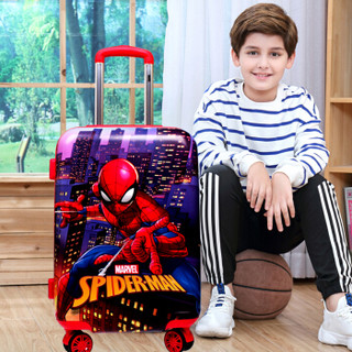 迪士尼（Disney）儿童拉杆箱20英寸小学生行李箱 漫威蜘蛛侠登机箱万向轮旅行箱 VH19052-S红色