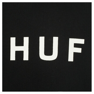 HUF 男士黑色帽衫 PF00099-BLACK-XL