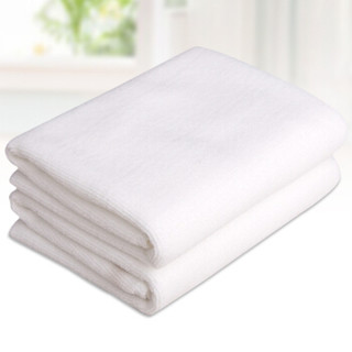 依明洁 超细纤维方巾 小毛巾 柔软吸水抹手巾 擦车巾 白色20条装