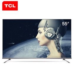 TCL 55T6 55英寸 全场景AI 人工智能 圆角全面屏超薄金属机身 安卓网络液晶电视