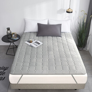 意尔嫚 床垫床褥家纺 四季可用双人轻薄床垫保护垫子 可折叠床褥子 1.2米 120*200cm 灰色