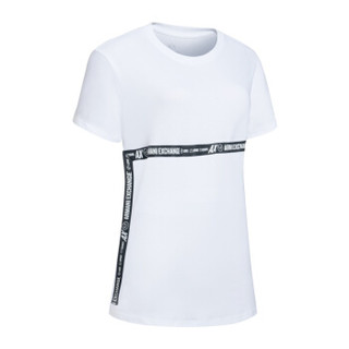 ARMANI EXCHANGE 阿玛尼奢侈品19秋冬新款女士针织T恤衫 6GYTED-YJX9Z WHITE-1000 M