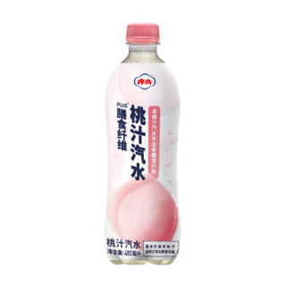 摩奇 桃汁汽泡水 膳食纤维饮料汽水 480ml*15瓶装 整箱装