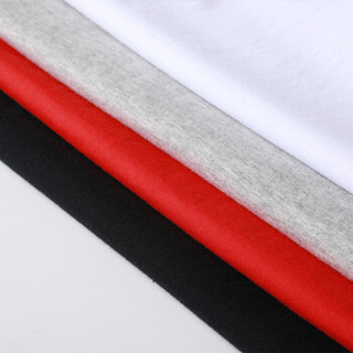 虎都（FORDOO）男士T恤 2019夏季新款宽松休闲简约时尚舒适透气套头短袖 VT6CH19630051 红色 4XL