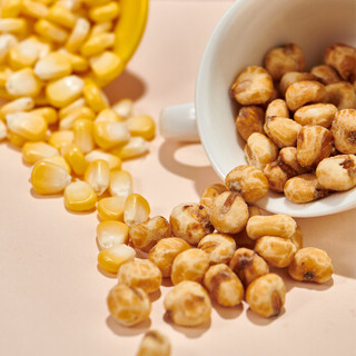 来伊份 蜂蜜黄油玉米花膨化休闲零食小包装 素烧玉米豆150g
