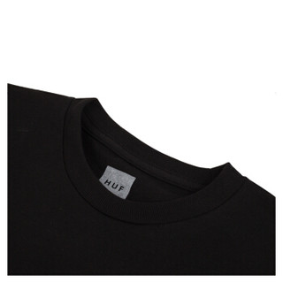 HUF 男士黑色短袖T恤 TS00582-BLACK-L