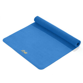 IKU 天然橡胶瑜伽垫 加宽80CM干湿防滑专业健身垫 4mm 深蓝色