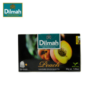 迪尔玛 Dilmah 袋泡茶包 办公室下午茶 蜜桃味红茶（调味茶）30g（1.5g*20包）