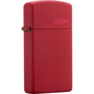 ZIPPO 之宝 打火机 纤巧红哑漆商标 哑漆1633ZL 打火机zippo 防风火机