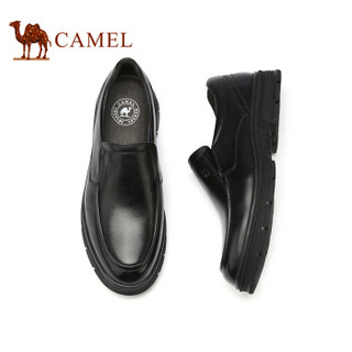 骆驼（CAMEL） 男鞋 柔软光滑舒适软底正装皮鞋 A932043500 黑色  43