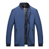 KAISER 夹克男中年男士夹克外套上衣商务休闲外套茄克衫爸爸装2X15-1805 深蓝色 XL