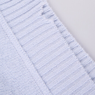 PRADA普拉达 奢侈品 19春夏新款 女士浅蓝色羊毛羊绒短袖针织衫P24V85S1711M10 F0M10 42码