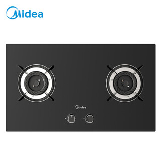 美的（Midea）燃气灶具 钢化玻璃面板 4.5KW 家用 双灶 JZY-Q57