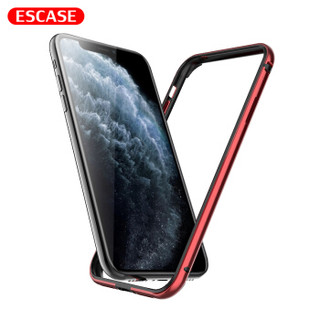 ESCASE 苹果11pro手机壳iphone11pro保护套 防摔保护套保护边框 加厚软内衬硬外壳 中国红