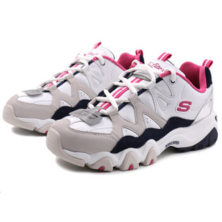 斯凯奇SKECHERS 女子 LIFESTYLE系列 D'LITES系列时尚绑带运动鞋 88888112/WFUS 36码