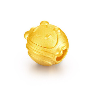 六桂福（LUK KWAI FOOK）黄金转运珠小蜜蜂黄金转运珠3D硬金999足金转运珠手串女0.9-1.1g LGFF0005
