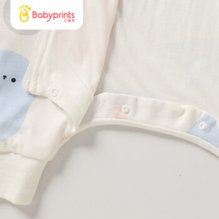 Babyprints婴儿睡袋 新生儿防踢被睡袋纯棉 秋冬款 克里克利 90