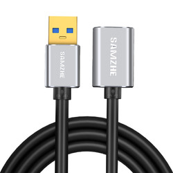 山泽usb3.0延长线公对母电脑鼠标键盘U盘接口加长数据线0.6米