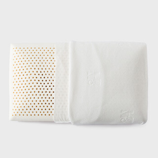LOVO泰国天然乳胶枕头 面包型舒适透气枕芯 40*70cm