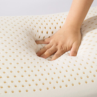 LOVO泰国天然乳胶枕头 面包型舒适透气枕芯 40*70cm