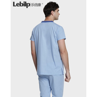 乐倍康（Lebilp）手术衣短袖刷手服洗手衣医生服护士服工作服 湖蓝（男女同款） XL
