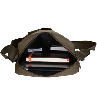 法国乐上(LEXON) 单肩包电脑包苹果IPAD包平板电脑保护套休闲斜挎包 棕色