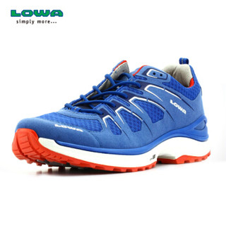 LOWA 德国 户外越野跑步透气运动鞋 INNOX EVO Q3 L进口男款低帮 L310700 蓝色/红色 40