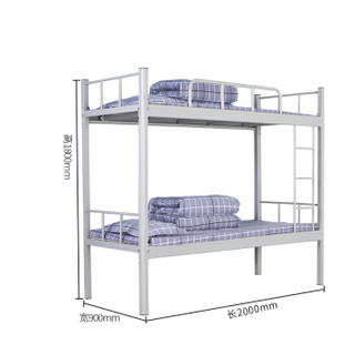 洛克菲勒铁床双层成人上下铺床铁学生宿舍高低铁艺上下床铁架子床