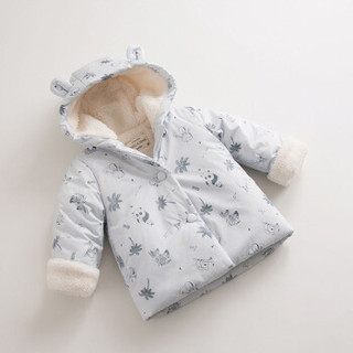 MARC&JANIE 马克珍妮冬装新品女童加绒棉衣外套 婴儿宝宝棉服70226 吃货熊猫 4T(建议身高100cm)
