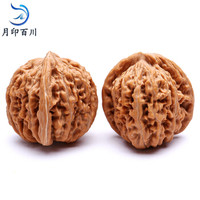 月印百川 文玩核桃手把件 四座楼手珠 yx194042a3 男款把玩麻核桃一对 约41-42mm