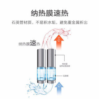 沁园 (TRULIVA) 饮水机 家用 立式反渗透净水机净水器 冷热型速热饮水机 LRS7811-6F