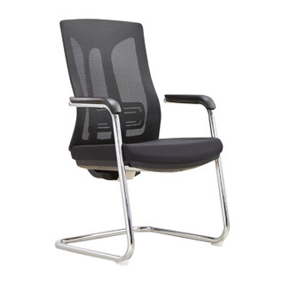 奈高办公家具电脑椅办公椅会议椅职员椅网布弓形椅蓝坐垫TL01